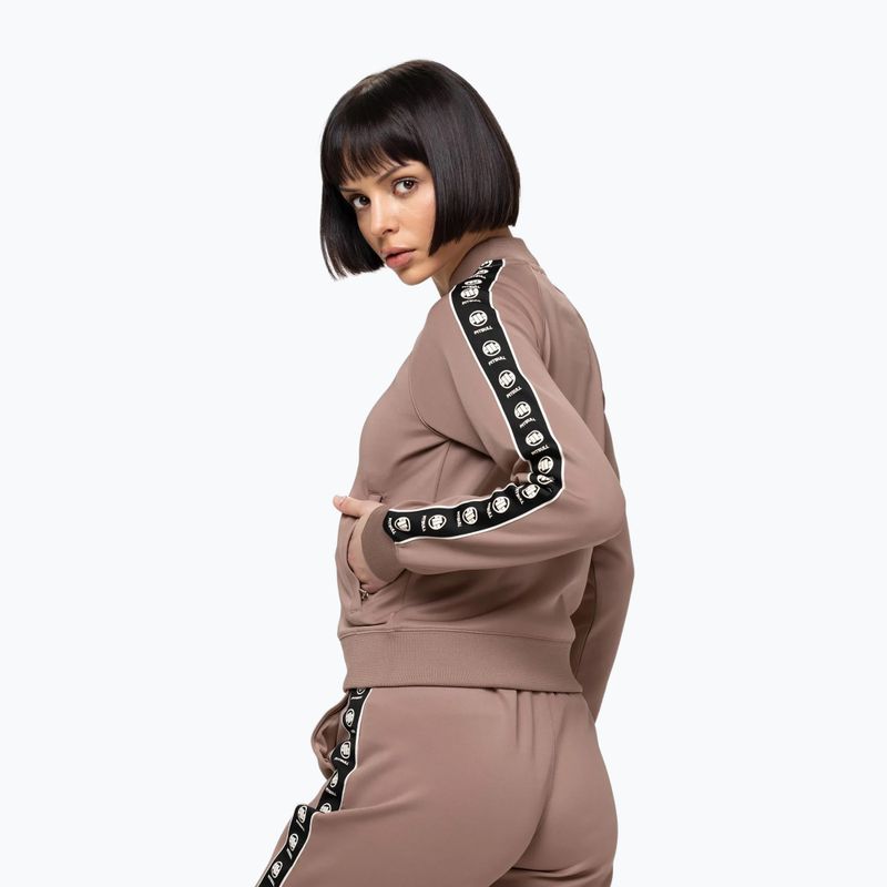 Moteriškas džemperis Pitbull Verona Collar Zip chocolate mousse 3