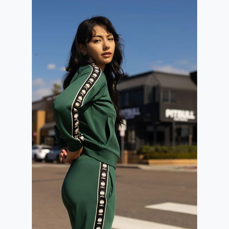 Moteriškas džemperis Pitbull Verona Collar Zip bottle green 12