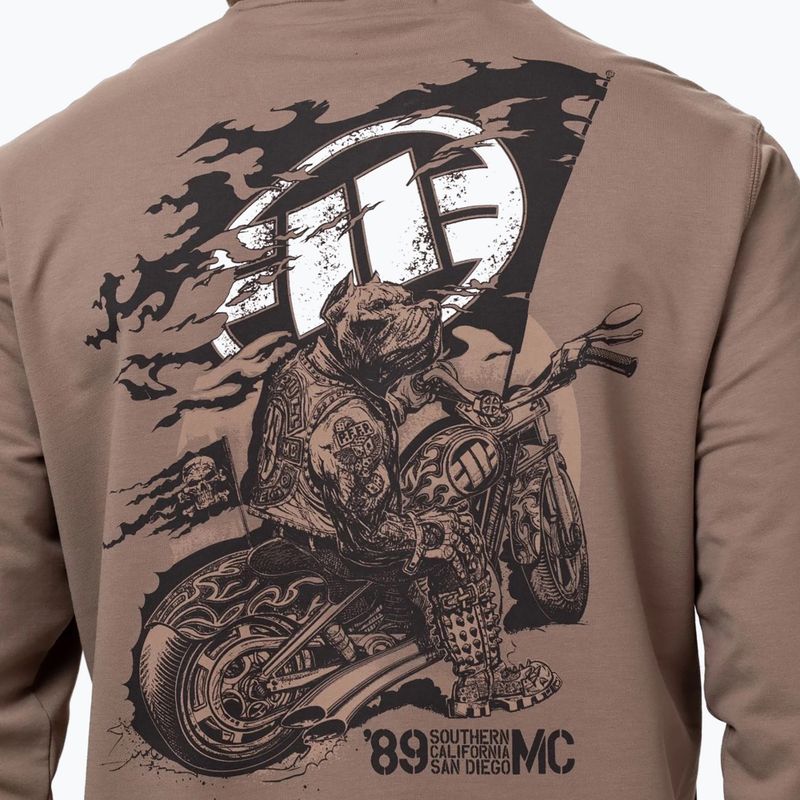 Vyriškas džemperis Pitbull MC Crewneck Sweatshirt brown savana 3