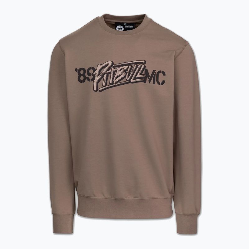 Vyriškas džemperis Pitbull MC Crewneck Sweatshirt brown savana 4