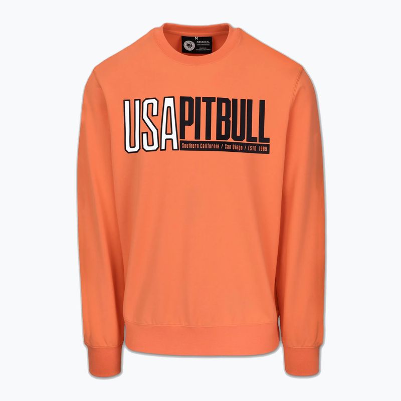 Vyriškas džemperis Pitbull USA Crewneck Sweatshirt fluo orange 5