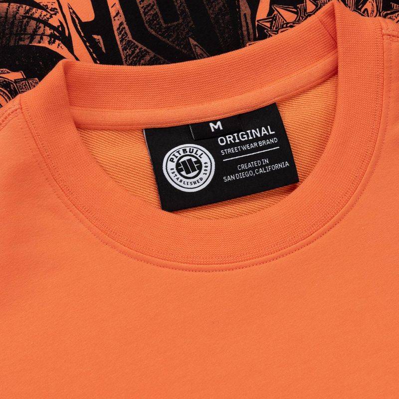 Vyriškas džemperis Pitbull USA Crewneck Sweatshirt fluo orange 7