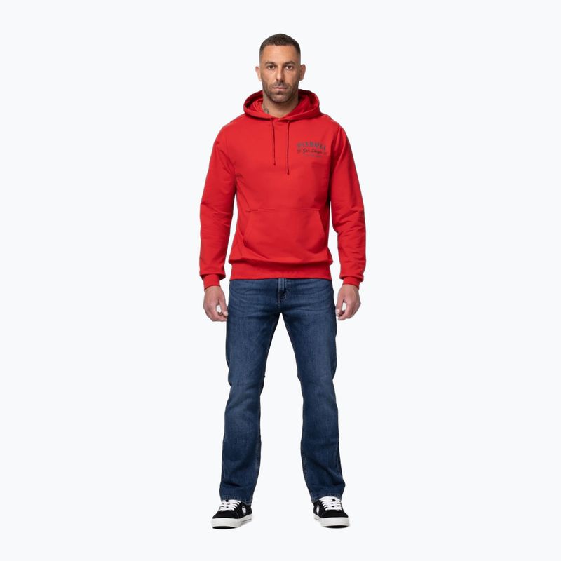Vyriškas džemperis Pitbull Strenght & Respect Sweatshirt Hooded red 2