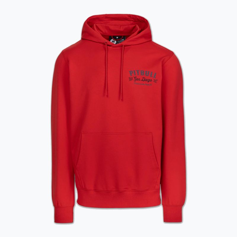 Vyriškas džemperis Pitbull Strenght & Respect Sweatshirt Hooded red 5