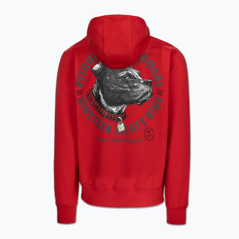 Vyriškas džemperis Pitbull Strenght & Respect Sweatshirt Hooded red 6