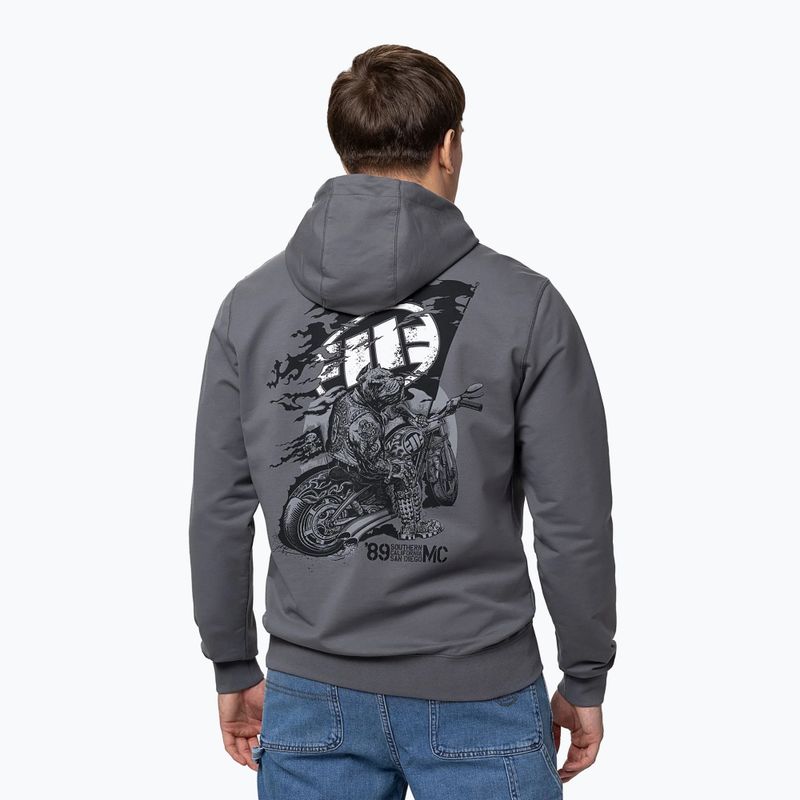 Vyriškas džemperis Pitbull MC Sweatshirt Hooded graphite 3
