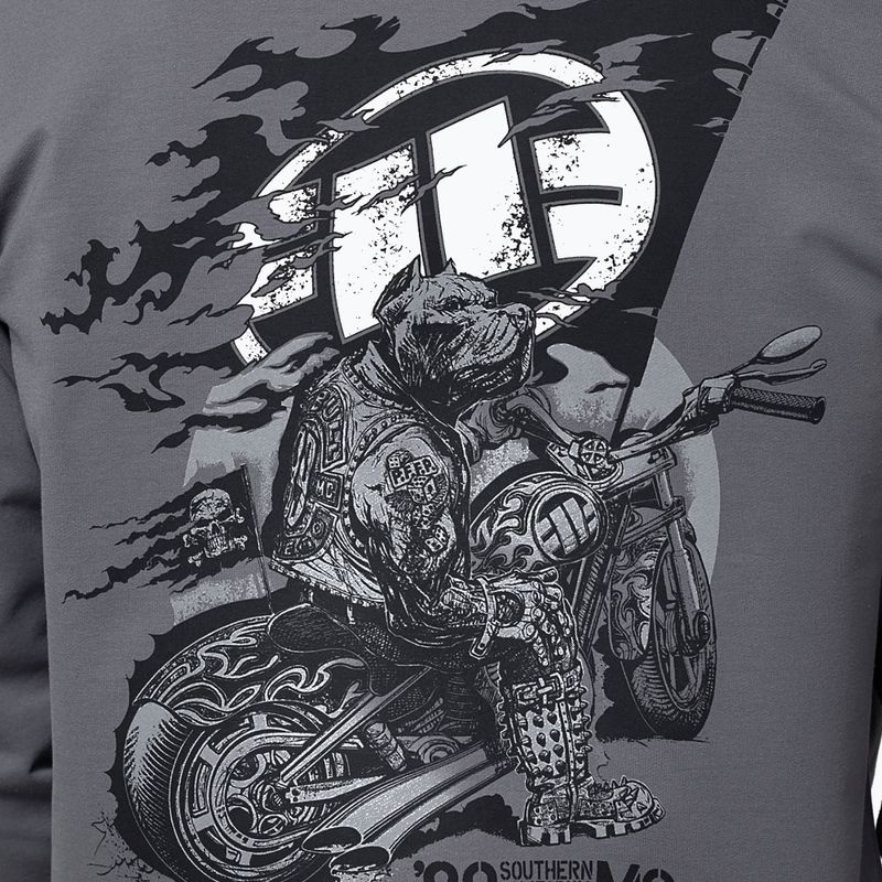 Vyriškas džemperis Pitbull MC Sweatshirt Hooded graphite 4