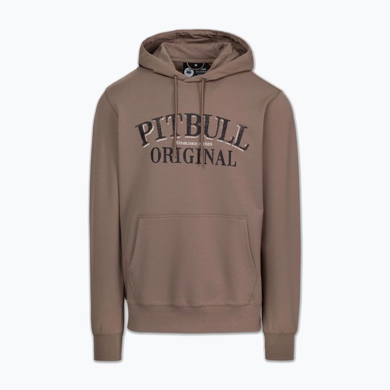 Vyriškas džemperis Pitbull Midnight Sweatshirt Hooded brown savana 7