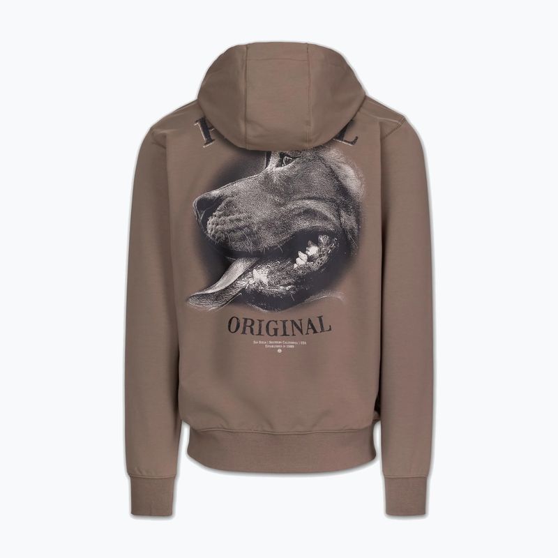 Vyriškas džemperis Pitbull Midnight Sweatshirt Hooded brown savana 8