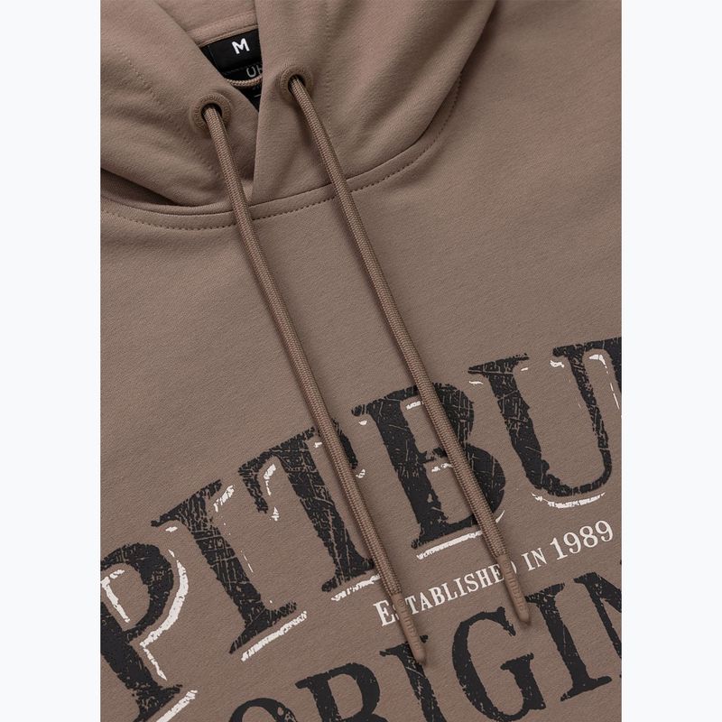 Vyriškas džemperis Pitbull Midnight Sweatshirt Hooded brown savana 9