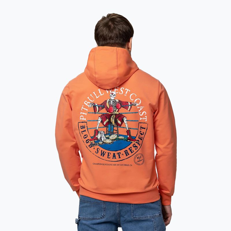 Vyriškas džemperis Pitbull Bloodline 2 Sweatshirt Hooded fluo orange 3