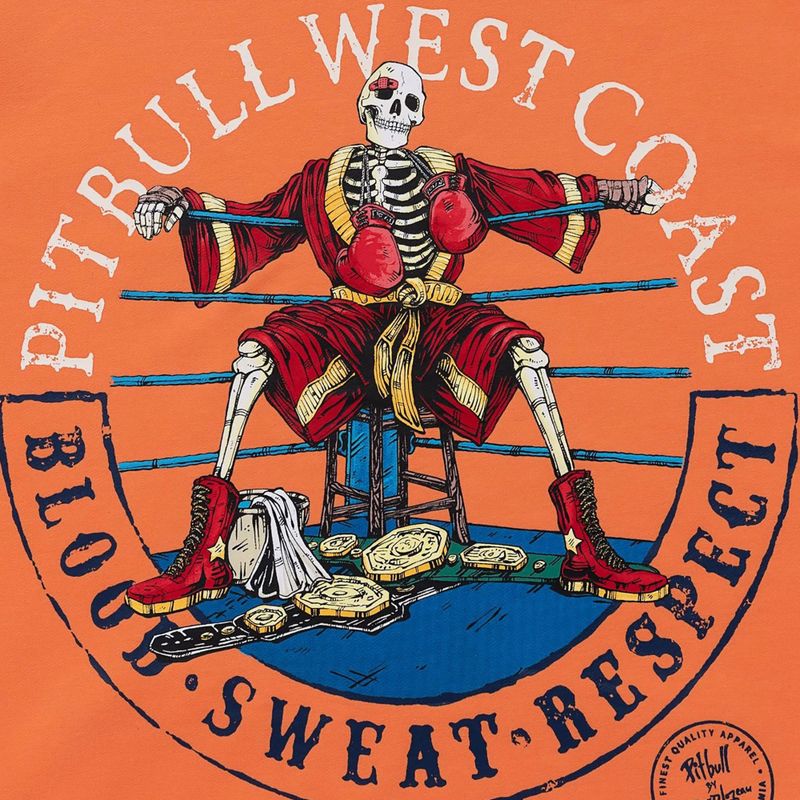 Vyriškas džemperis Pitbull Bloodline 2 Sweatshirt Hooded fluo orange 9