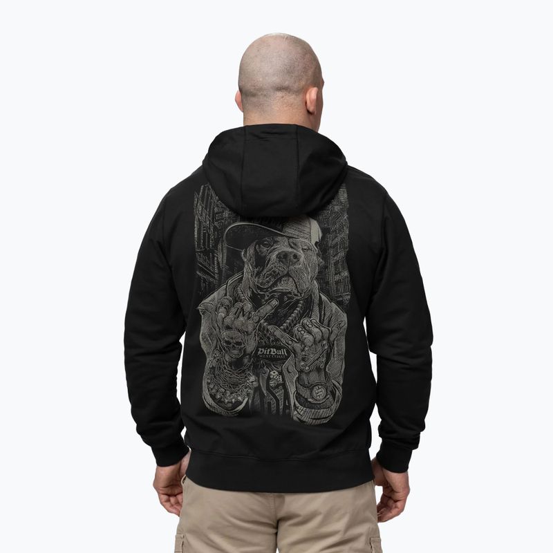 Vyriškas džemperis Pitbull USA Hooded Zip black 3