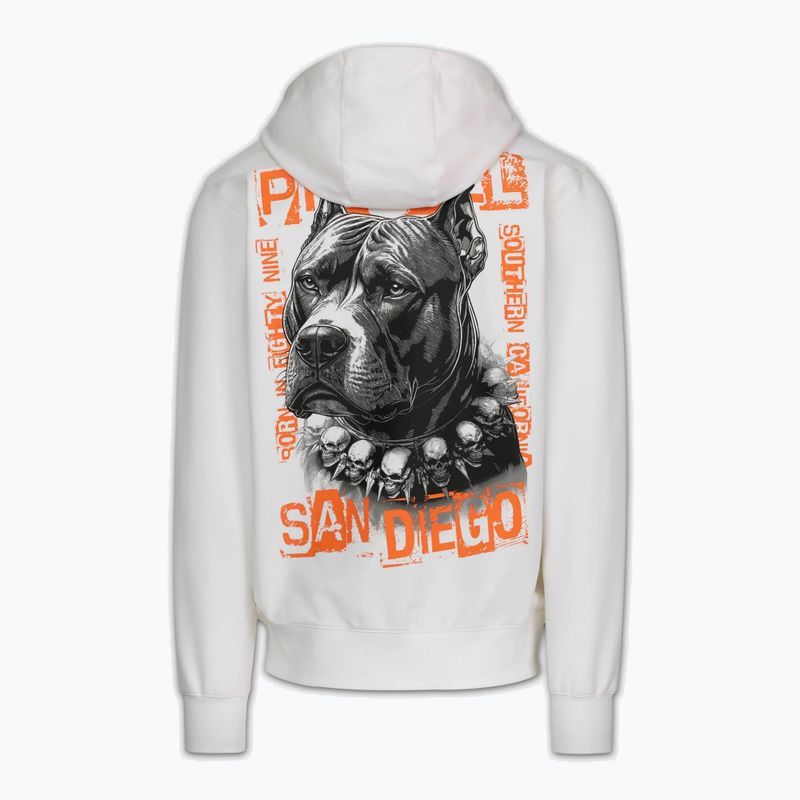 Vyriškas džemperis Pitbull Blacky Sweatshirt Zip Hooded off white 6