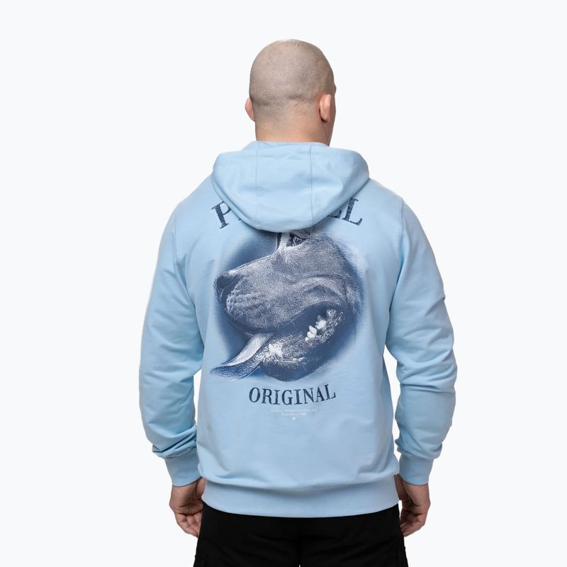 Vyriškas džemperis Pitbull Midnight Sweatshirt Zip Hooded sky blue 3