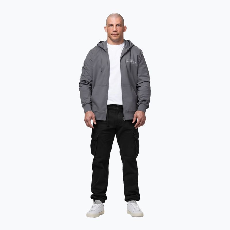 Vyriškas džemperis Pitbull World Sweatshirt Zip Hooded graphite 2