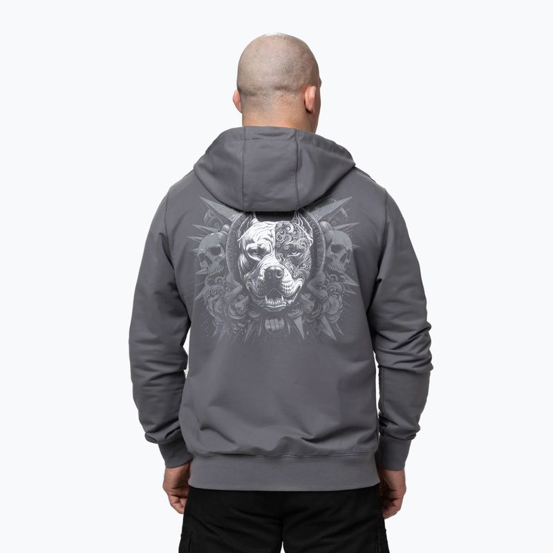 Vyriškas džemperis Pitbull World Sweatshirt Zip Hooded graphite 3