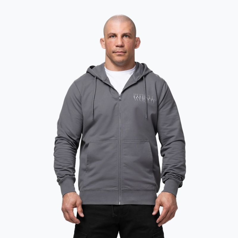 Vyriškas džemperis Pitbull World Sweatshirt Zip Hooded graphite 4