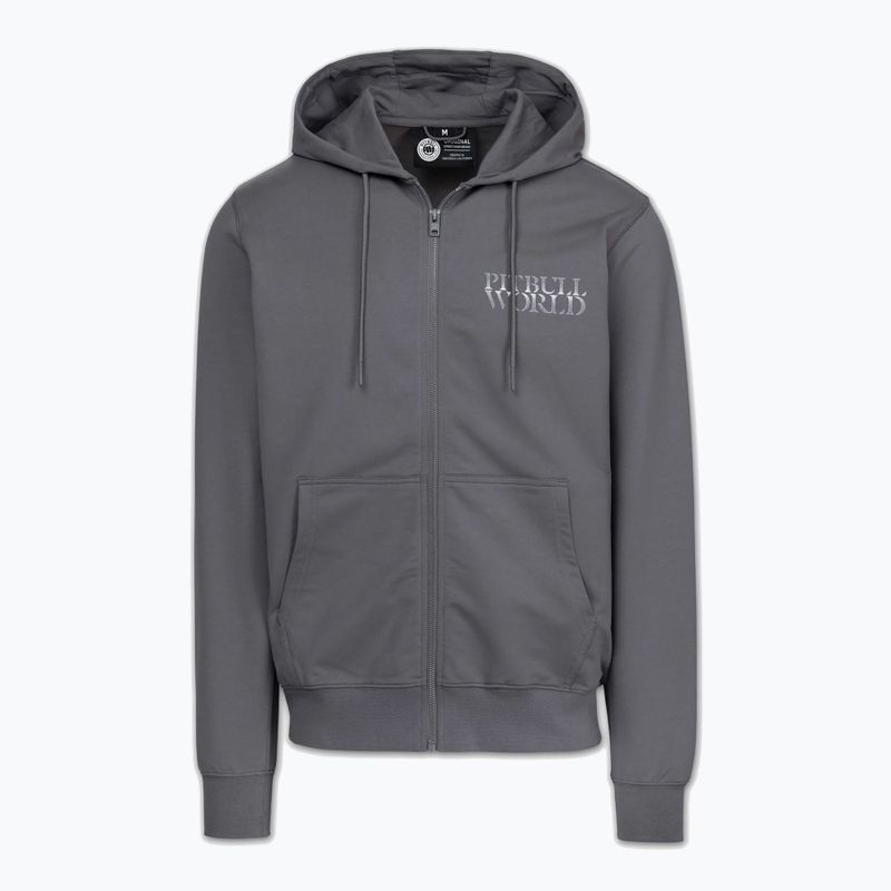 Vyriškas džemperis Pitbull World Sweatshirt Zip Hooded graphite 6