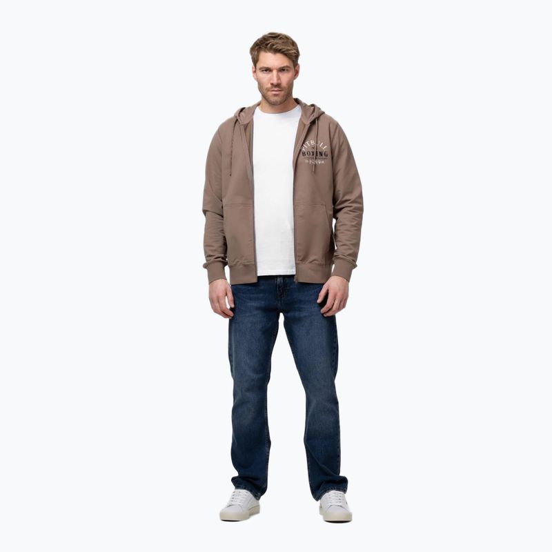Vyriškas džemperis Pitbull Bloodline 2 Sweatshirt Zip Hooded brown savana 2
