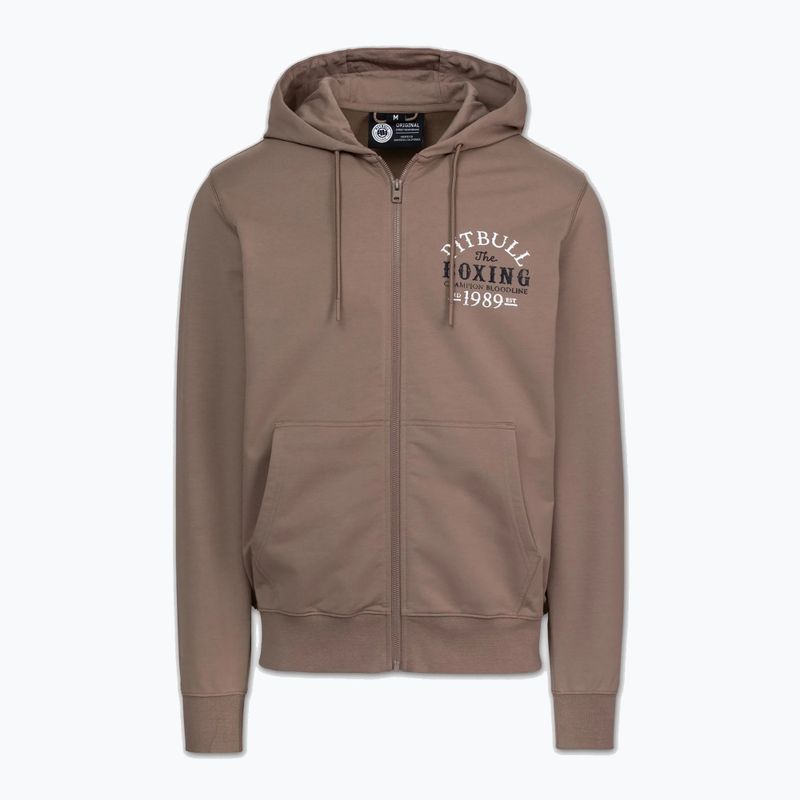 Vyriškas džemperis Pitbull Bloodline 2 Sweatshirt Zip Hooded brown savana 5