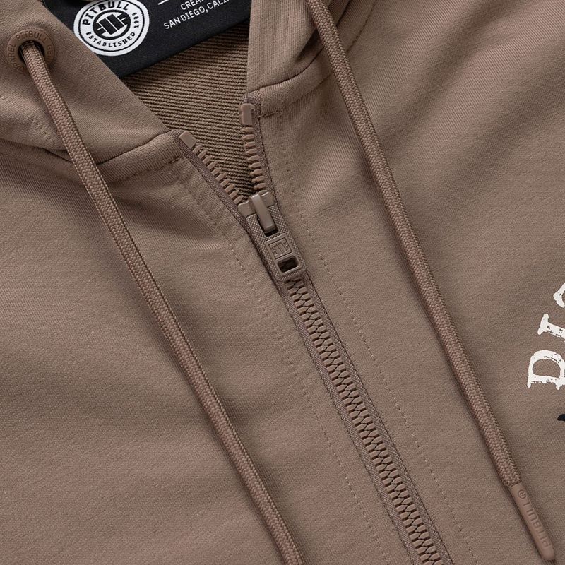 Vyriškas džemperis Pitbull Bloodline 2 Sweatshirt Zip Hooded brown savana 7