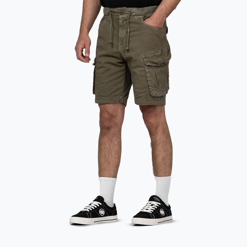 Vyriški šortai Pitbull Proctor Drawstring Cargo olive 3