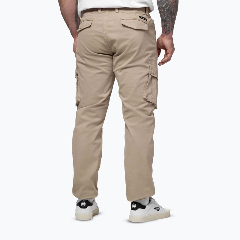 Vyriškos kelnės Pitbull Proctor Drawstring Jogger Cargo light sand 3