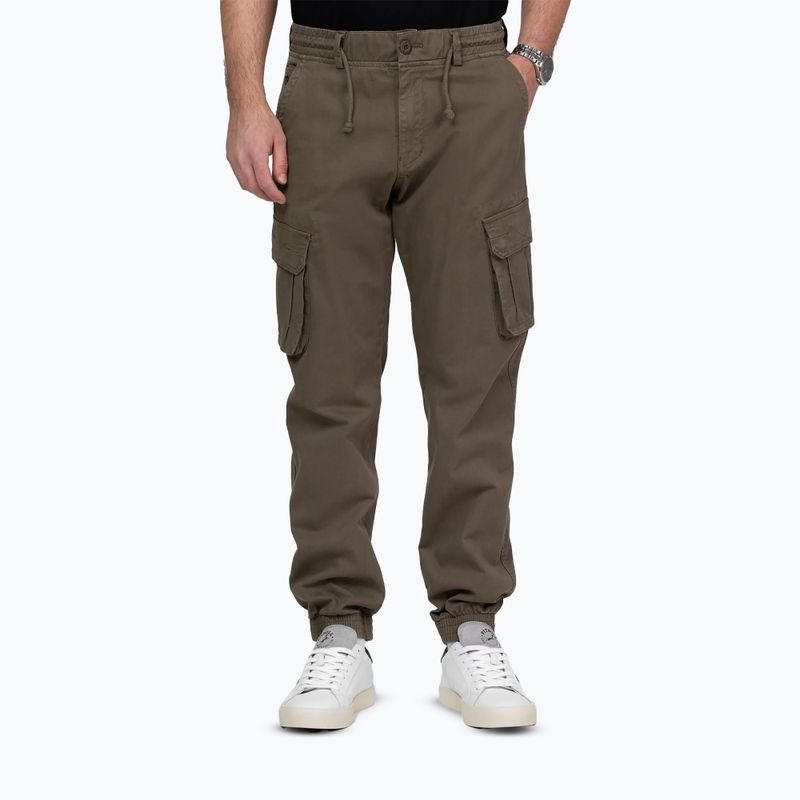 Vyriškos kelnės Pitbull Proctor Drawstring Jogger Cargo olive 3