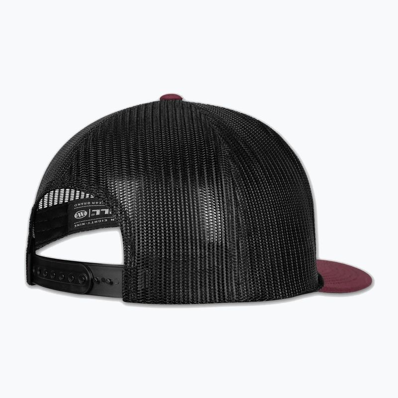 Vyriška kepurė su snapeliu Pitbull Original 1989 burgundy/black 2