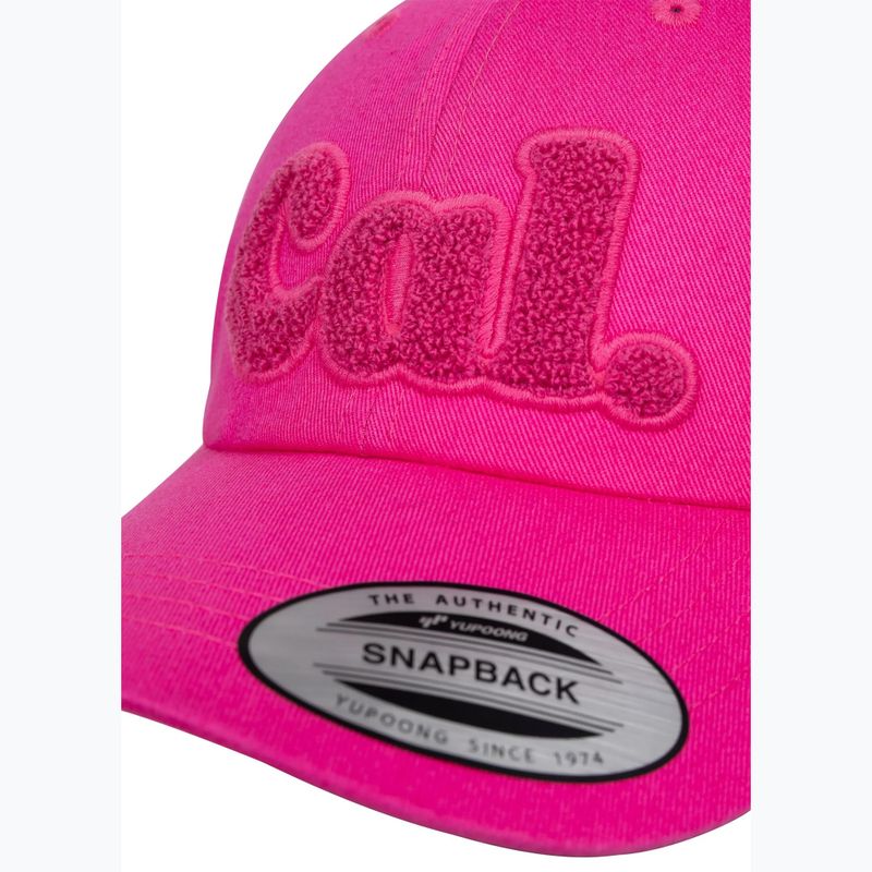 Vyriška kepurė su snapeliu Pitbull 3D Chenile EMB Cal Classic Low Profile pink 3