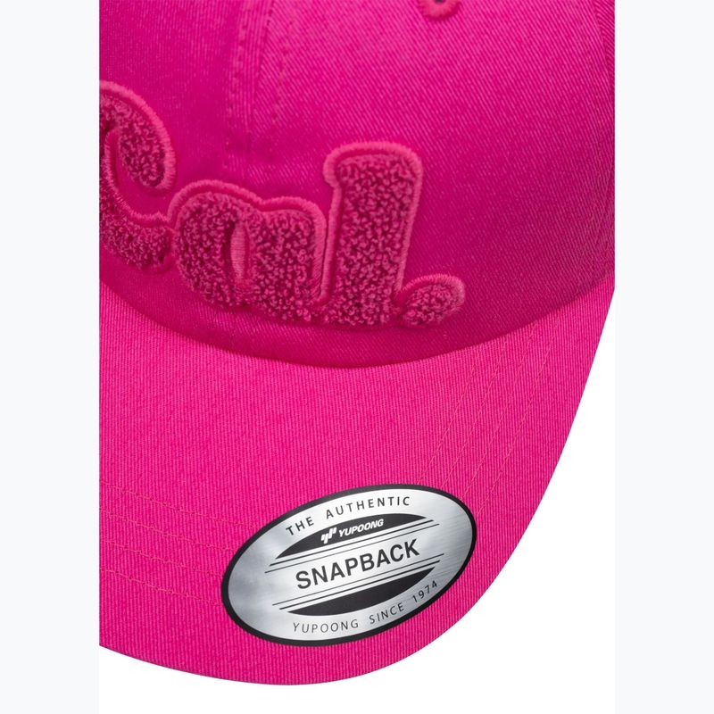 Vyriška kepurė su snapeliu Pitbull 3D Chenile EMB Cal Classic Low Profile pink 4
