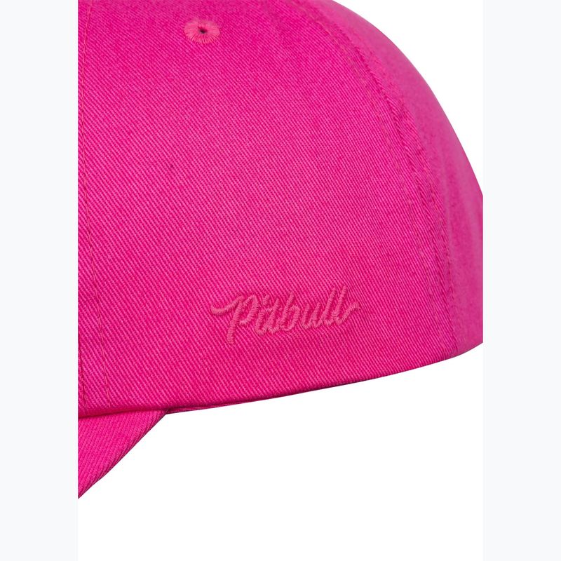 Vyriška kepurė su snapeliu Pitbull 3D Chenile EMB Cal Classic Low Profile pink 5