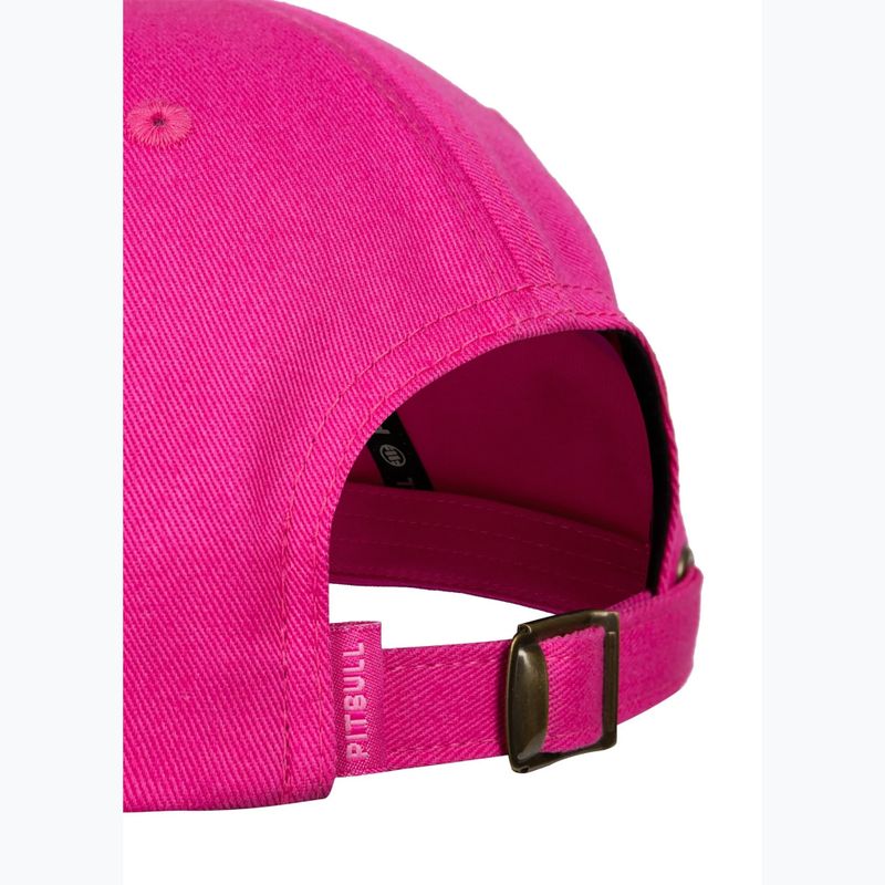 Vyriška kepurė su snapeliu Pitbull 3D Chenile EMB Cal Classic Low Profile pink 6