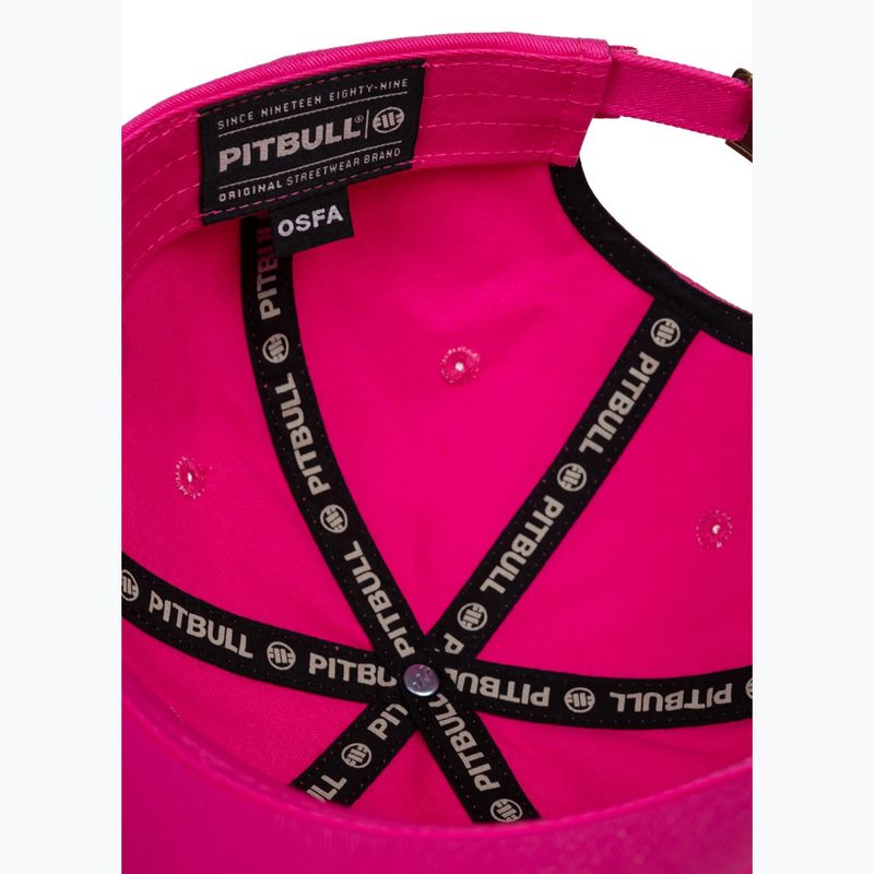 Vyriška kepurė su snapeliu Pitbull 3D Chenile EMB Cal Classic Low Profile pink 7