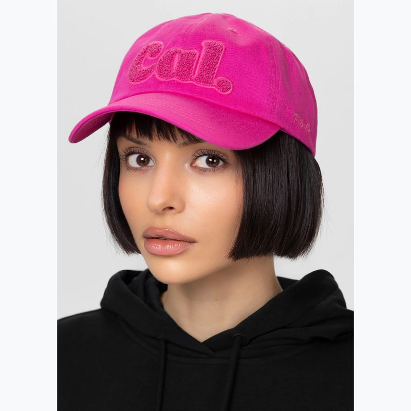 Vyriška kepurė su snapeliu Pitbull 3D Chenile EMB Cal Classic Low Profile pink 9