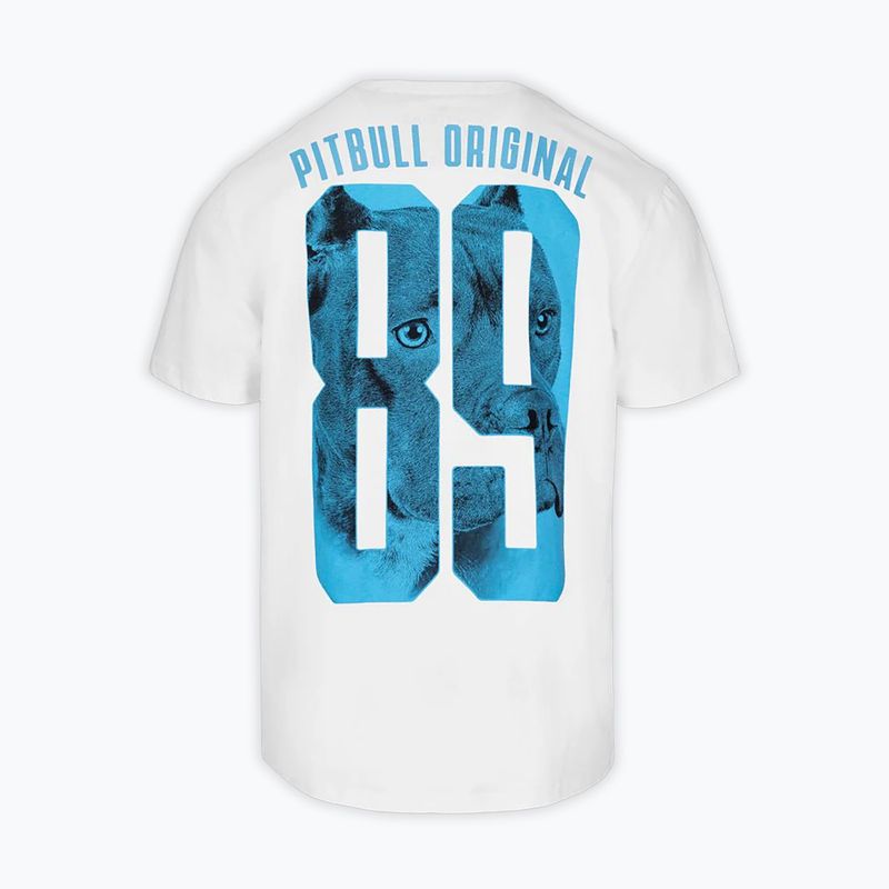 Vyriški marškinėliai Pitbull Eighty Nine Dog balta/šviesiai mėlyna 6