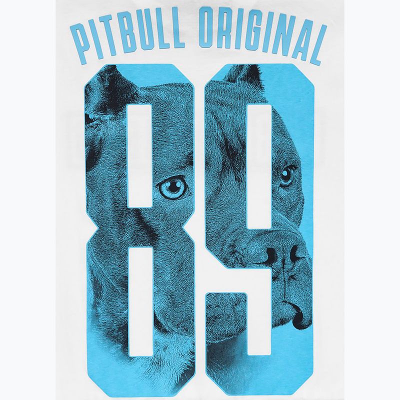 Vyriški marškinėliai Pitbull Eighty Nine Dog balta/šviesiai mėlyna 9
