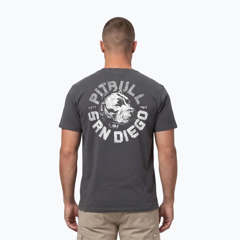 Vyriški marškinėliai Pitbull Dog SD graphite 3