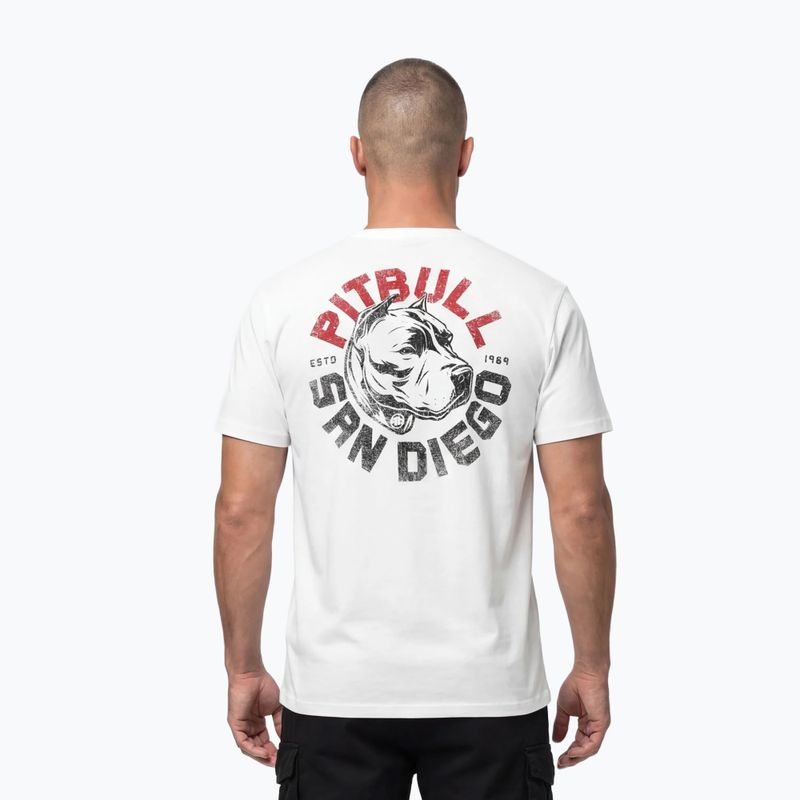 Vyriški marškinėliai Pitbull Dog SD white 3
