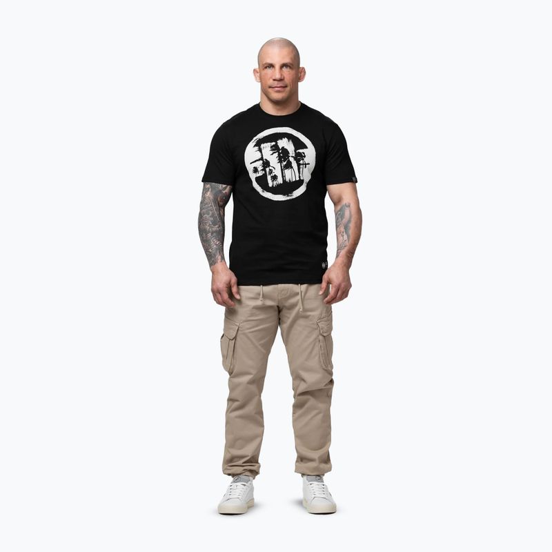 Vyriški marškinėliai Pitbull Palms black logo 2