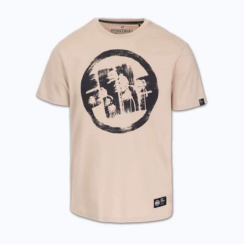 Vyriški marškinėliai Pitbull Palms ultra light sand logo 4