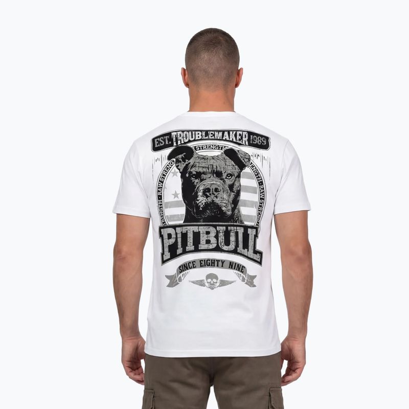 Vyriški marškinėliai Pitbull Troublemarker white 3