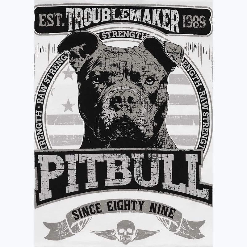 Vyriški marškinėliai Pitbull Troublemarker white 9