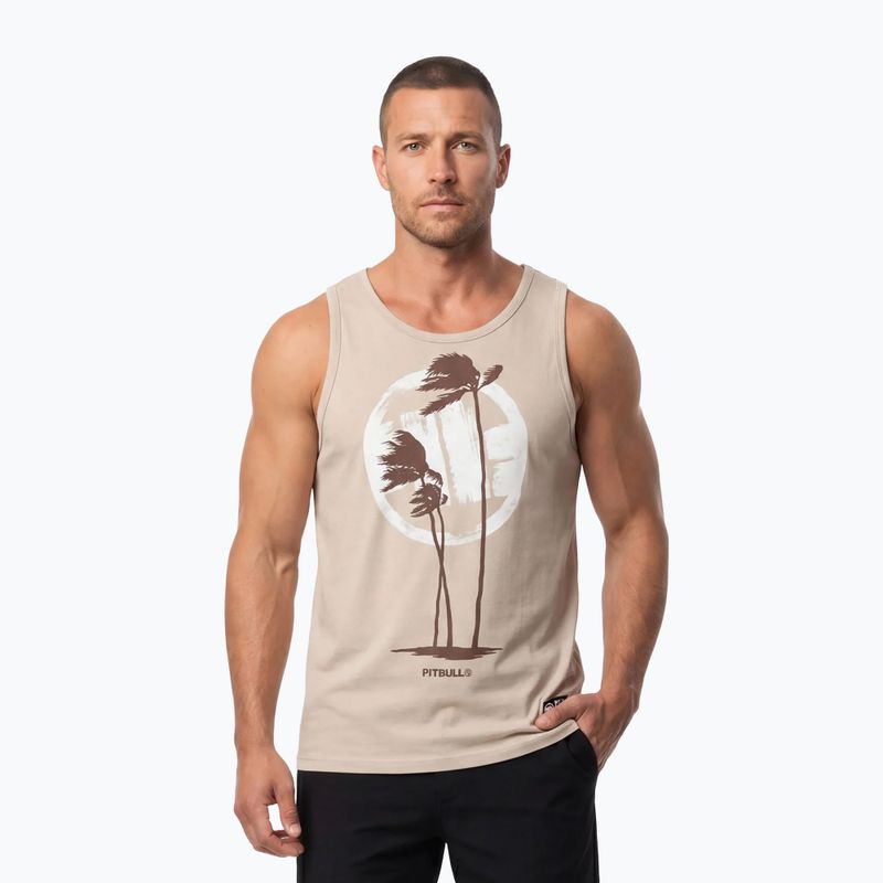 Vyriški marškinėliai Pitbull Palms Tank Top light sand
