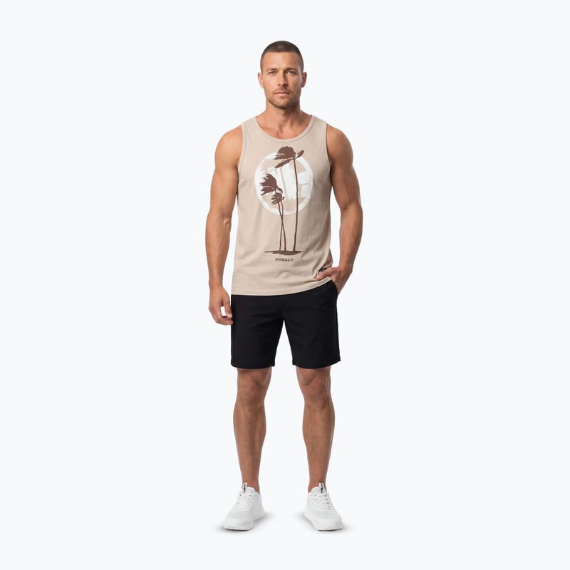 Vyriški marškinėliai Pitbull Palms Tank Top light sand 2