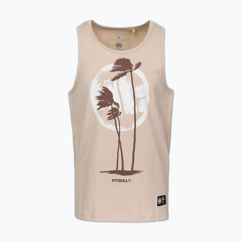 Vyriški marškinėliai Pitbull Palms Tank Top light sand 3