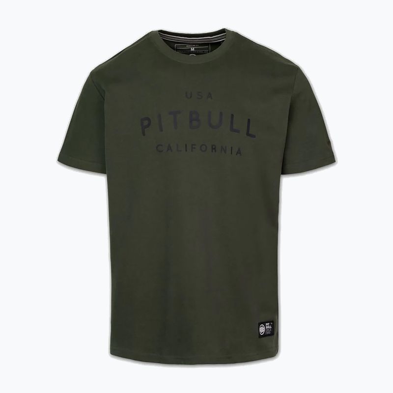 Vyriški marškinėliai Pitbull USA CAL Big Logo old green 4