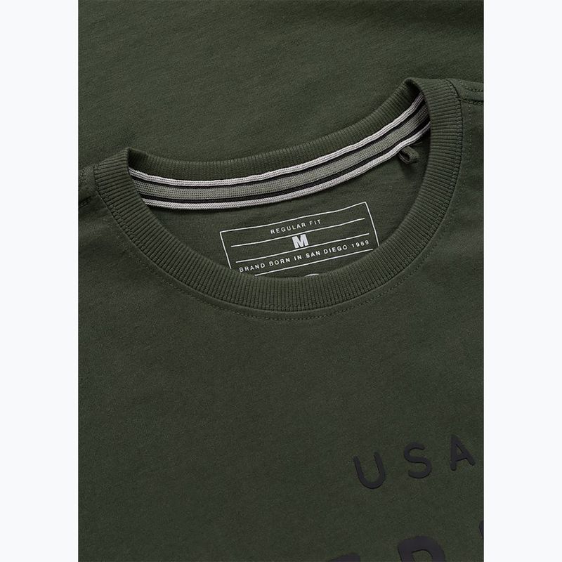Vyriški marškinėliai Pitbull USA CAL Big Logo old green 6