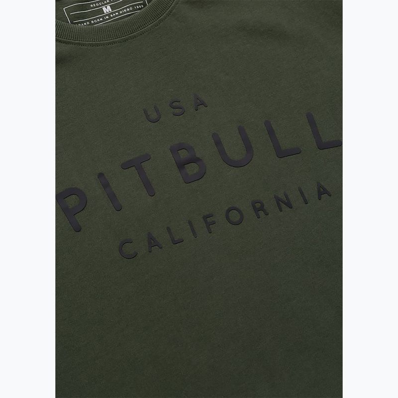Vyriški marškinėliai Pitbull USA CAL Big Logo old green 7
